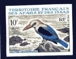 AFARS Et ISSAS - Yvert 329 NON DENTELE ** (RARE) - Cote Yvert 2022 80 Euros - Halcyon Leucocephala (thème Oiseaux) - Otros & Sin Clasificación