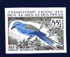 AFARS Et ISSAS - Yvert 332 NON DENTELE ** (RARE) - Cote Yvert 2022 80 Euros - Coracias Abyssinicus  (thème Oiseaux) - Sonstige & Ohne Zuordnung