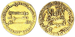 Dinar AH 146 = 763/764. Ohne Münzstättenangabe (Bagdad). 4,19 G. Sehr Schön, Kratzer, Min. Belag. Bernardi 51. Album 210 - Orientales