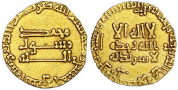 Dinar AH 152 = 769/770. Ohne Münzstättenangabe (Bagdad). 4,02 G. Sehr Schön, Min. Beschnitten. Bernardi 51. Album 210. - Orientales