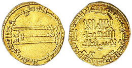 Dinar AH 153 = 770/771. Ohne Münzstättenangabe (Bagdad). 3,80 G. Sehr Schön, Beschnitten, Min. Belag. Bernardi 51. Album - Oosterse Kunst