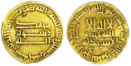 Dinar AH 165 = 782/783. Ohne Münzstättenangabe (Bagdad). 4,02 G. Sehr Schön, Leicht Beschnitten. Bernardi 51. Album 210. - Orientales