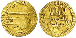 Dinar AH 171 = 787/788. Mit "MUSA" (für Musa Bin Isa), Misr. 4,01 G. Sehr Schön, Beschnitten, Gewellt. Bernardi 65. Albu - Orientales