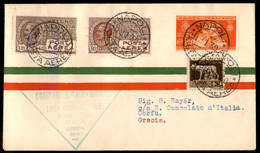 Aerogrammi - 1930 (19 Gennaio) - Napoli Corfù - AULO Linea Marsiglia Beyrouth - Longhi 2065 - 10 Volati - S. Bayer - Other & Unclassified