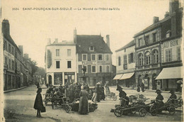 St Pourçain Sur Sioule * Le Marché De L'hôtel De Ville * Place * Bijouterie Horlogerie * épicerie FOLGHERA - Other & Unclassified