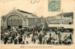 Flers * Le Marché Couvert Et La Place Du Marché * Les Halles * Foire Marchands - Flers