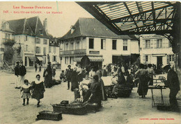 Salies De Béarn * Place Et Le Marché * Boucherie MONCAPJUZAN * Foire Marchands - Salies De Bearn