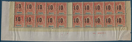 Colonies Type Groupe Mayotte Bande De 20 Bas De Feuille N°27/27Aa**/* Variété 1 & 0 Espacés Case 36 TTB - Unused Stamps