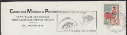 Calibres Pour Mécanique... Sur Enveloppe Pub 1966  Avec Sécap  " Préservez Vos Yeux " Pour Sté CITROEN à PARIS XV - Covers & Documents