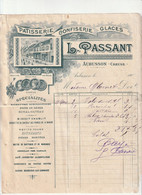 23-L.Passant.....Patisserie, Confiserie, Glaces...Aubusson....(Creuse)...190. - Lebensmittel