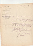 23-Vve Vallanet...Mme Savignat Succ." Au Printemps " ..Nouveautés, Blancs & Rouenneries...Auzances...(Creuse)...1905 - Kleidung & Textil