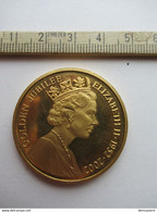 7777 - 325 MEDAILLE - GOLDEN JUBILEE ELIZABETH II 1952-2002  - SHIPLEY WEST RIDUNG OF YORKSHIRE - Royal/Of Nobility