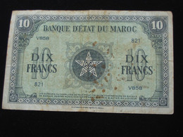 MAROC - 10 Francs 1944 - Banque D'état Du Maroc  **** ACHAT IMMEDIAT **** - Marokko