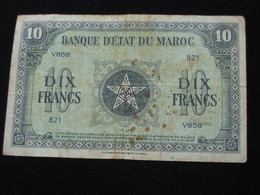 MAROC - 10 Francs 1944 - Banque D'état Du Maroc  **** ACHAT IMMEDIAT **** - Maroc