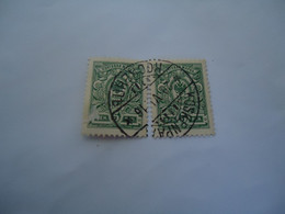 RUSSIA  EMPIRE  USED   STAMPS  PAIR  WITH  POSTMARK  1916 - Autres & Non Classés