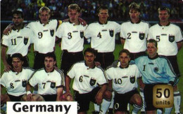 SCHEDA TELEFONICA CARTONCINO PHONECARD U.S.A. MCI GERMANY FOOTBALL TEAM - Verzamelingen