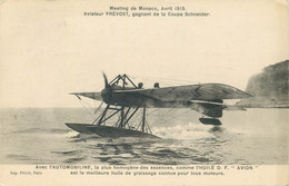 AVIATION  Meeting De MONACO 1913 Aviateur PREVOST Gagnant - Meetings