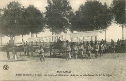 AVIATION  MONTARGIS  Biplan Militaire A 2 Places Au Champ De Manoeuvres - ....-1914: Vorläufer