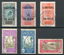 NIGER Ø 6 Valeurs Avec 2 Très Beaux Cachet - Used Ø Oblitéré - Used Stamps