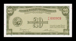 Filipinas Philippines 20 Centavos ND (1949) Pick 130a SC- AUNC - Philippines