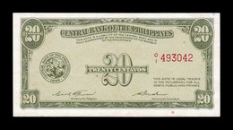 Filipinas Philippines 20 Centavos ND (1949) Pick 130b T.042 MBC+/EBC VF+/XF - Philippines