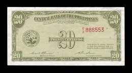 Filipinas Philippines 20 Centavos ND (1949) Pick 130b T.553 MBC+/EBC VF+/XF - Philippines