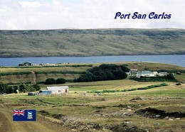 Falklands Islands Port San Carlos Malvinas New Postcard - Falkland Islands