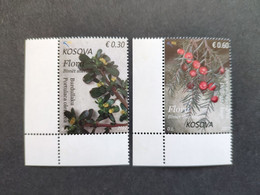 Kosovo 2022 Flora Plants Flowers Definitive Stamps MNH Corner Stamps - Kosovo