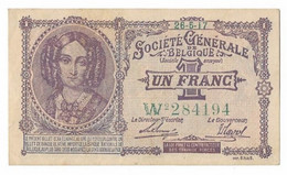 WWI,1 Franc,1915,Belgique,Belgium,Unc - 1-2 Francs