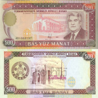 Turkmenistan Pick-number: 7b Uncirculated 1995 500 Manats - Turkménistan