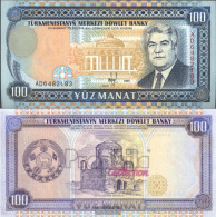 Turkmenistan Pick-number: 6b Uncirculated 1995 100 Manat - Turkmenistán