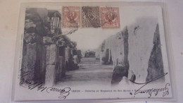 GRECE Candia.Crete.Greece.Cretan GALERIES MAGASINS  ROI MINOS A KNOSSOS Cnossos   1902 TIMBREE STAMPS - Greece