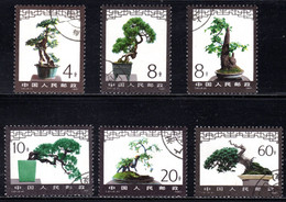 China 1981 Bonsai Miniature Landscapes (Dwarf Trees) Set Of 6 Fine CTO Used T61 - Usati