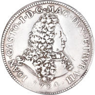 Monnaie, États Italiens, TUSCANY, Giovanni Gastone, Tollero, 1724, Livorno - Toskana
