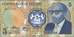 Lesotho 10a Bankfrisch 1989 5 Maloti - Lesotho