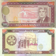 Turkmenistan Pick-Nr: 7b Bankfrisch 1995 500 Manats - Turkménistan