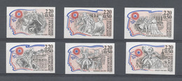 FRANCE - N°2564 / 2569  2F20 PERSONNAGES CELEBRES DE LA REVOLUTION - SERIE NON DENTELEE - NEUVE SANS CHARNIERE - 1981-1990