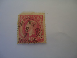 SWEDEN  USED    STAMPS   1872--1910  KINGS  WITH  POSTMARK NO 63 1888 - Sonstige & Ohne Zuordnung