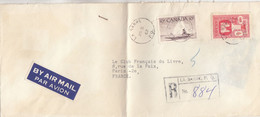 LETTRE. 1962. CANADA. QUEBEC. LA SARRE. PAR AVION. RECOMMANDE 35C. POUR PARIS  / 2 - Brieven En Documenten