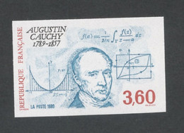 FRANCE - N°2610  3F60 AUGUSTIN CAUCHY - NON DENTELE - NEUF SANS CHARNIERE - 1981-1990