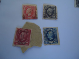 SWEDEN  USED    STAMPS   1872--1910  KINGS  WITH  POSTMARK 1 - Autres & Non Classés