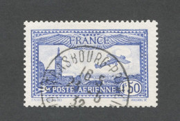 FRANCE - POSTE AERIENNE 6b  1F50 AVION SURVOLANT MARSEILLE - OUTREMER VIF - OBLITERE - Usati