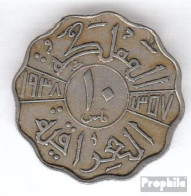 Irak 103 1938 I Typ A Sehr Schön Kupfer-Nickel 1938 10 Fils Ghazi I. - Iraq