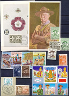 TIMBRE  ZEGEL STAMP PETIT LOT THEMATIQUE BOYS-SCOUT CAMP SCOUTISME JAMBOREE - Usati