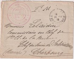 FRANCE-poste MARITIME-L.EN FRANCHISE DU MINISTERE DE LA MARINE-comptabilité Générale Budget-correspondance 1918 - Maritieme Post