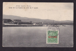 DDCC 215 - CRETE - Carte-Vue TP Crète Cachet AG. NIKOLAOS 1910 Vers CELLES Belgique - Crète