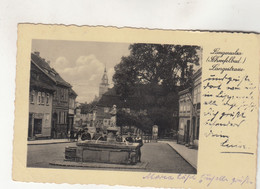 B4960) LANGENSALZA - Schwefelbad - LANGESTRASSE - Brunnen Und Einzige Personen Dahinter ALT 1932 - Bad Langensalza