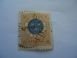 SWEDEN  USED   STAMPS  1872  1 KR    WITH  POSTMARK - Autres & Non Classés