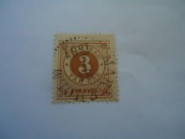 SWEDEN  USED   STAMPS  1872 3 ORE    WITH  POSTMARK - Other & Unclassified