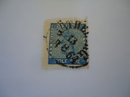 SWEDEN  USED   STAMPS  12 TOLF ORE   1858    WITH  POSTMARK  1864 - Altri & Non Classificati